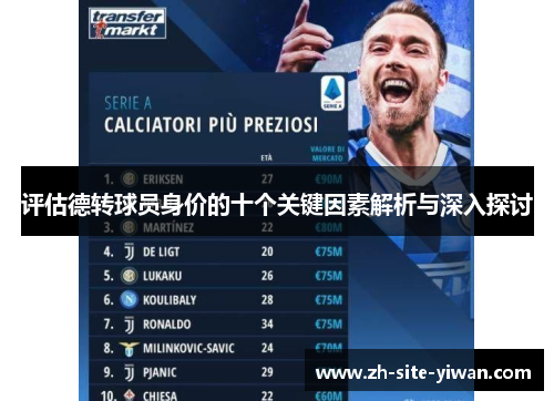 评估德转球员身价的十个关键因素解析与深入探讨 评估德转球员身价的十个关键因素解析与深入探讨